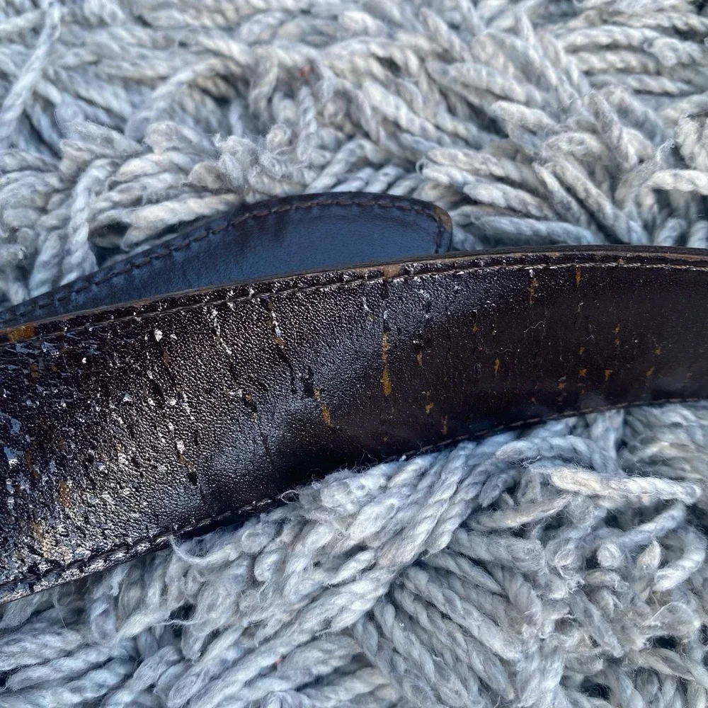 RARE Longchamp Le Pliage Waist Belt Bag‎ Fannypack Brown  Leather Unisex - Picture 3 of 12